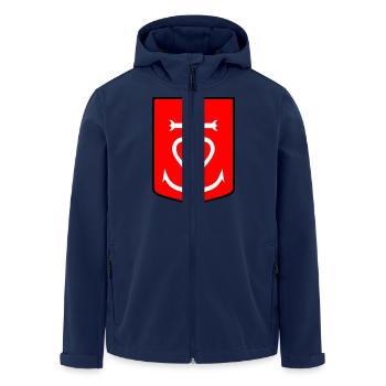 Croix Camargue - Men’s Recycled Softshell Jacket by Stanley/Stella - navy - Front - AI Model Male 185 light (185cm)