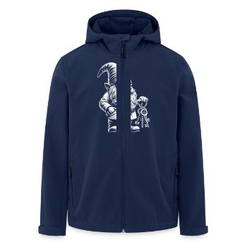 Schlüsselbund - Recycelte Männer Softshell-Jacke von Stanley/Stella - Navy - Vorne - AI Model Male 185 light (185cm)