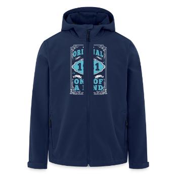 Original 1931 Vintage retro. Tshirt anniversaire 2 - Veste softshell homme en polyester recyclé Stanley/Stella - marine - Devant - AI Model Male 185 light (185cm)