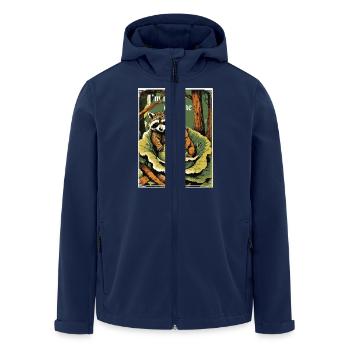 Pas seul - Veste softshell homme en polyester recyclé Stanley/Stella - marine - Devant - AI Model Male 185 light (185cm)
