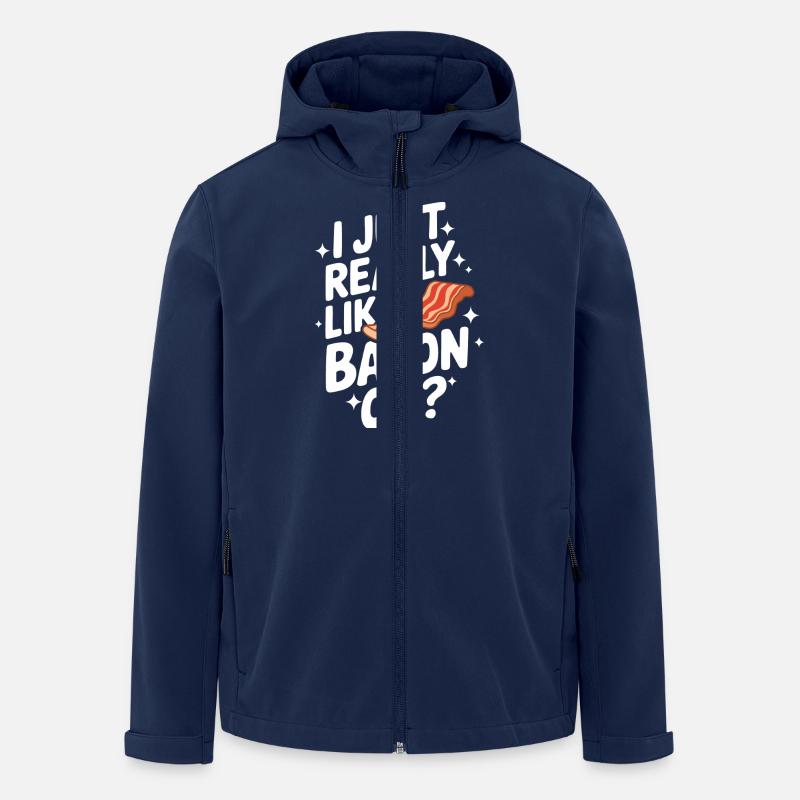 Bacon Breakfast Bacon - Men’s Recycled Softshell Jacket by Stanley/Stella - navy