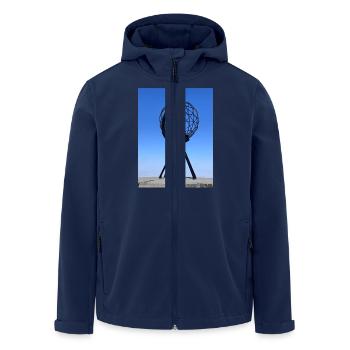 Nordkap - Recycelte Männer Softshell-Jacke von Stanley/Stella - Navy - Vorne - AI Model Male 185 light (185cm)