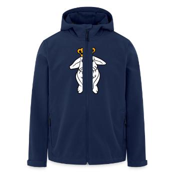Royal Hase Krone König Königin Prinz Prinzessin - Recycelte Männer Softshell-Jacke von Stanley/Stella - Navy - Vorne - AI Model Male 185 light (185cm)