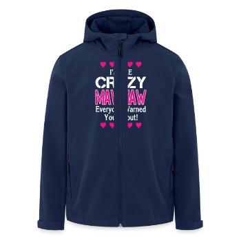 I'm The Crazy MawMaw - Men’s Recycled Softshell Jacket by Stanley/Stella - navy - Front - AI Model Male 185 light (185cm)