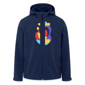 Monster Enjoy Summer Sea - Vintage Kühn Abstrakt - Recycelte Männer Softshell-Jacke von Stanley/Stella - Navy - Vorne - AI Model Male 185 light (185cm)