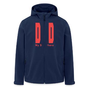 PAPA mon Super Héro - Veste softshell homme en polyester recyclé Stanley/Stella - marine - Devant - AI Model Male 185 light (185cm)