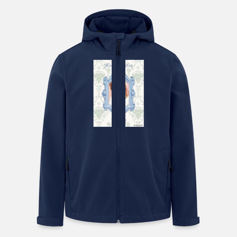 Bilderrahmen hellblau - Recycelte Männer Softshell-Jacke von Stanley/Stella - Navy