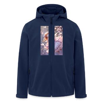The Slumbering Cherub - Men’s Recycled Softshell Jacket by Stanley/Stella - navy - Front - AI Model Male 185 light (185cm)