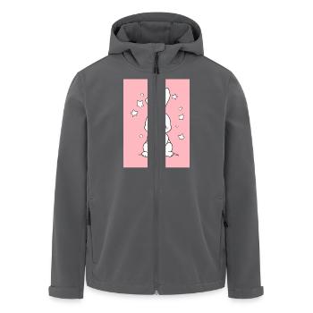 The Little Whit Bunny - Men’s Recycled Softshell Jacket by Stanley/Stella - anthracite - Front - AI Model Male 185 light (185cm)