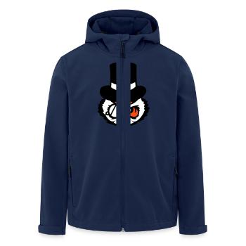Sir hibou chapeau haut de forme monocle verres riches M. - Veste softshell homme en polyester recyclé Stanley/Stella - marine - Devant - AI Model Male 185 light (185cm)