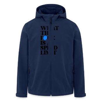 Auto - Recycelte Männer Softshell-Jacke von Stanley/Stella - Navy - Vorne - AI Model Male 185 light (185cm)