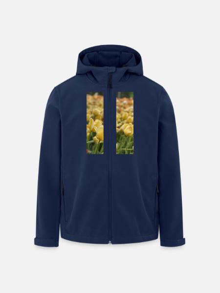 Tulipe Jaune mer - Veste softshell homme en polyester recyclé Stanley/Stella - marine