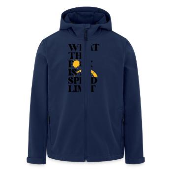 Auto - Recycelte Männer Softshell-Jacke von Stanley/Stella - Navy - Vorne - AI Model Male 185 light (185cm)