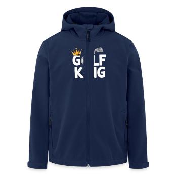 Funny Golfing Player Fathers Day Golf Lover Boys - Men’s Recycled Softshell Jacket by Stanley/Stella - navy - Front - AI Model Male 185 light (185cm)