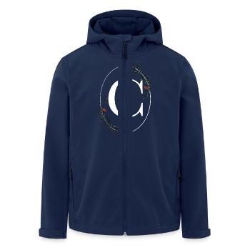 Letter C - Men’s Recycled Softshell Jacket by Stanley/Stella - navy - Front - AI Model Male 185 light (185cm)