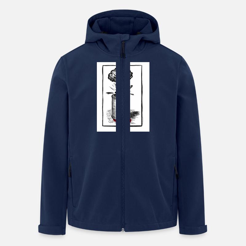 Konservendosenmenschen mitBackground - Recycelte Männer Softshell-Jacke von Stanley/Stella - Navy