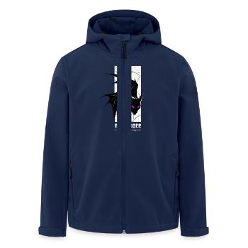 Nightmare Bat – Gothic Horror Vampir Kreatur Kunst - Recycelte Männer Softshell-Jacke von Stanley/Stella - Navy - Vorne - AI Model Male 185 light (185cm)