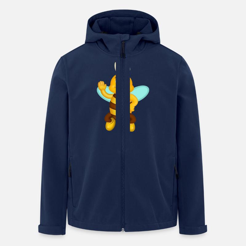 HAPBEE Ostern - Recycelte Männer Softshell-Jacke von Stanley/Stella - Navy