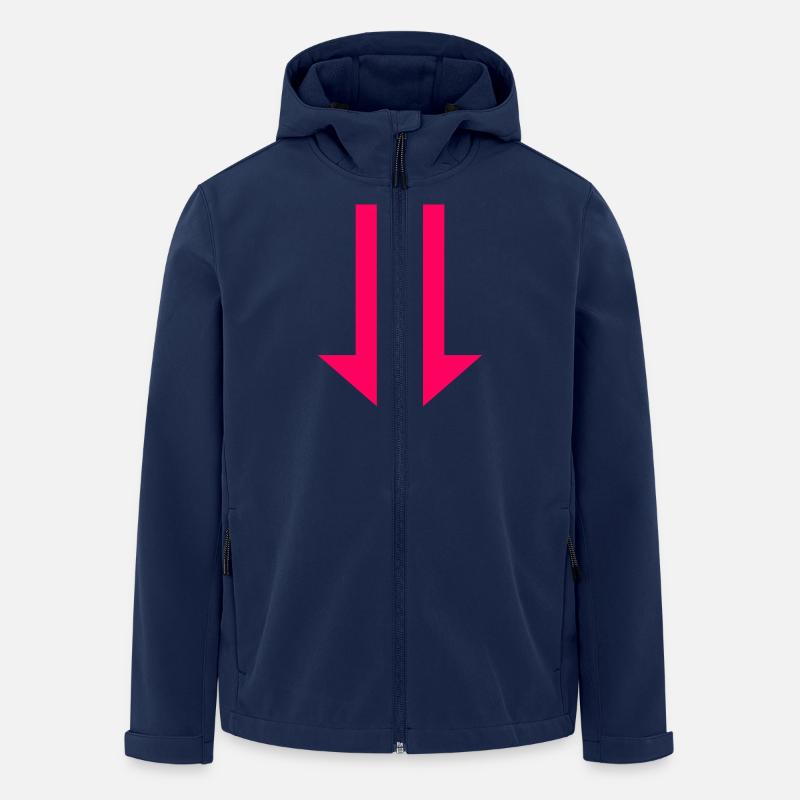 Pfeil - Recycelte Männer Softshell-Jacke von Stanley/Stella - Navy