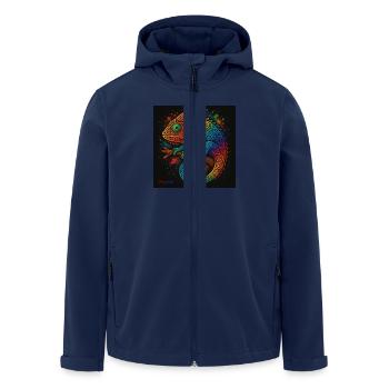 Arc en ciel - Veste softshell homme en polyester recyclé Stanley/Stella - marine - Devant - AI Model Male 185 light (185cm)