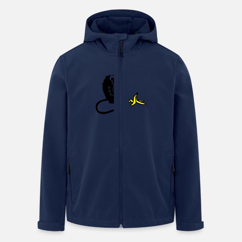 Affe - Recycelte Männer Softshell-Jacke von Stanley/Stella - Navy