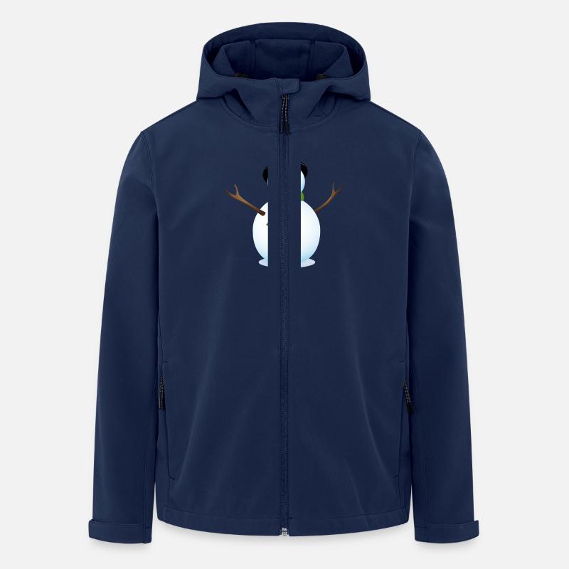 Schneemann - Recycelte Männer Softshell-Jacke von Stanley/Stella - Navy