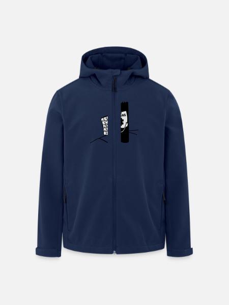 Puzzle Missing, Vermisst ein Stück seiner selbst - Recycelte Männer Softshell-Jacke von Stanley/Stella - Navy