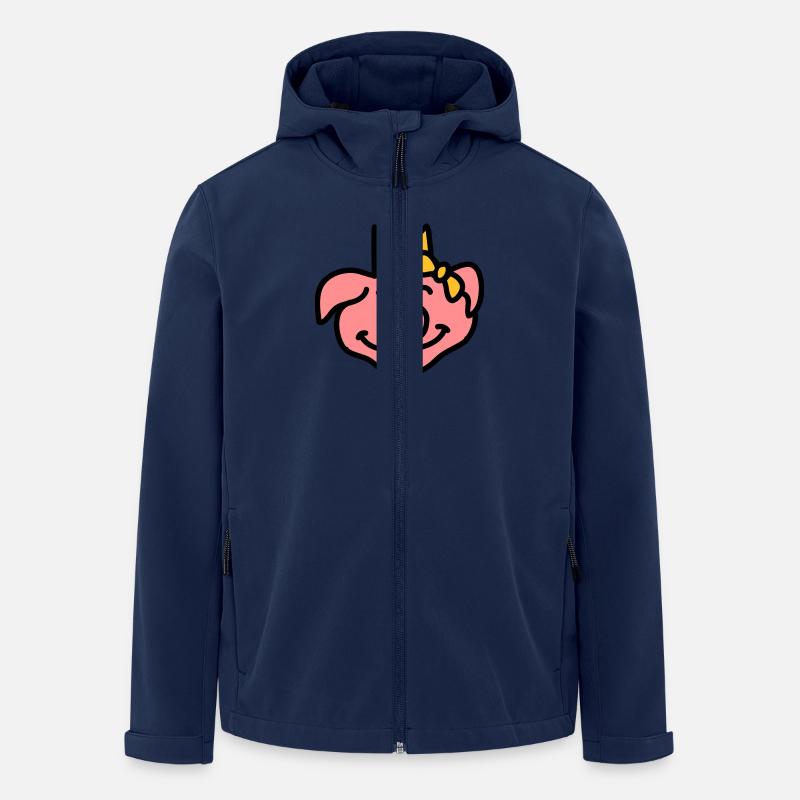 Pricess Pig Head - Recycelte Männer Softshell-Jacke von Stanley/Stella - Navy
