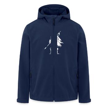 Norse Mythology Viking Warrior Spehr - Men’s Recycled Softshell Jacket by Stanley/Stella - navy - Front - AI Model Male 185 light (185cm)