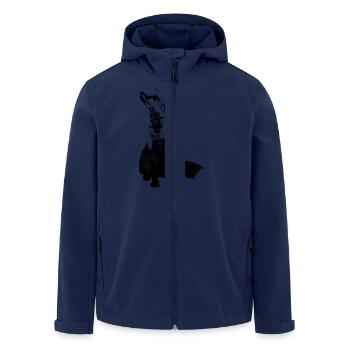 fuchs - Recycelte Männer Softshell-Jacke von Stanley/Stella - Navy - Vorne - AI Model Male 185 light (185cm)