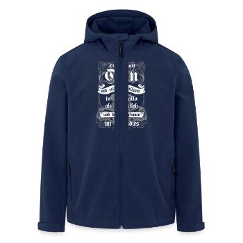 Mit Odin in Walhalla - Recycelte Männer Softshell-Jacke von Stanley/Stella - Navy - Vorne - AI Model Male 185 light (185cm)