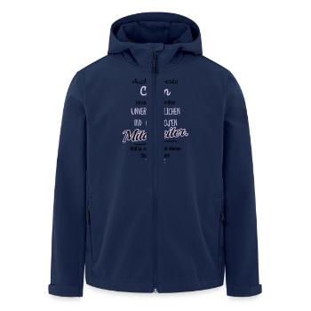 Beste Chefin v - Recycelte Männer Softshell-Jacke von Stanley/Stella - Navy - Vorne - AI Model Male 185 light (185cm)