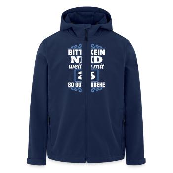 35. Geburtstag 35 Fünfunddreißig Jahre Geschenk - Recycelte Männer Softshell-Jacke von Stanley/Stella - Navy - Vorne - AI Model Male 185 light (185cm)