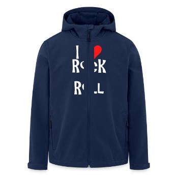 rock n' roll - Veste softshell homme en polyester recyclé Stanley/Stella - marine - Devant - AI Model Male 185 light (185cm)