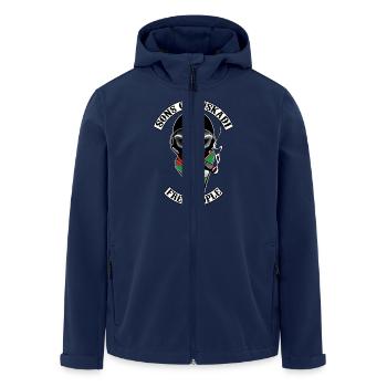 basque biker design - Veste softshell homme en polyester recyclé Stanley/Stella - marine - Devant - AI Model Male 185 light (185cm)