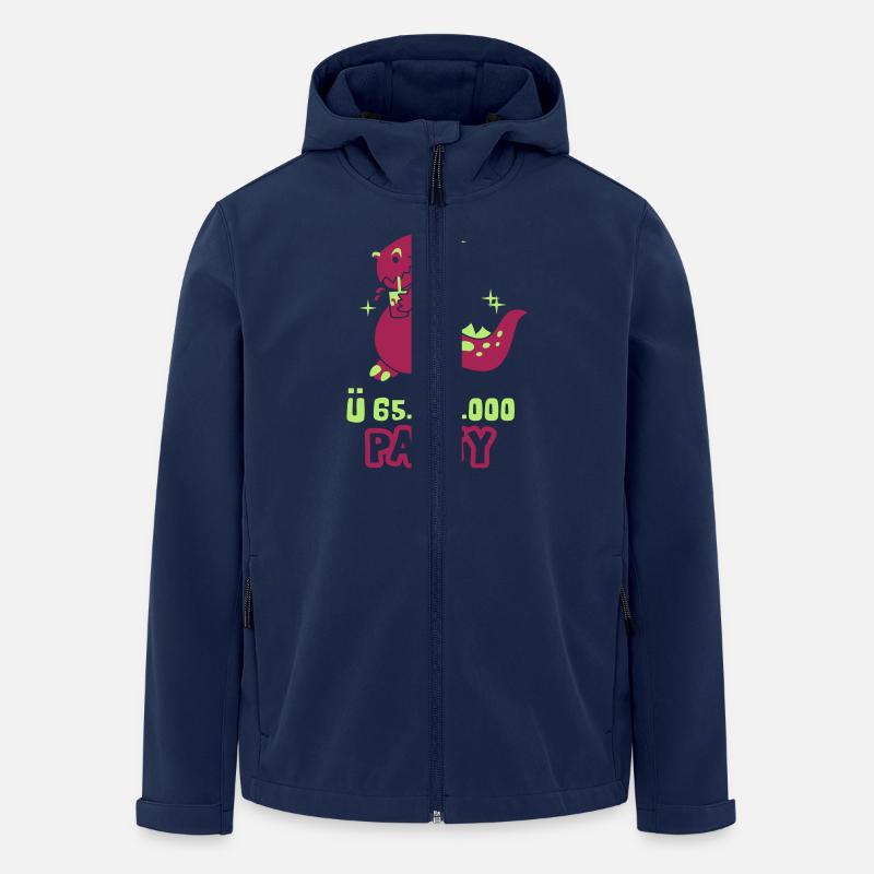 Dino-Party - Recycelte Männer Softshell-Jacke von Stanley/Stella - Navy