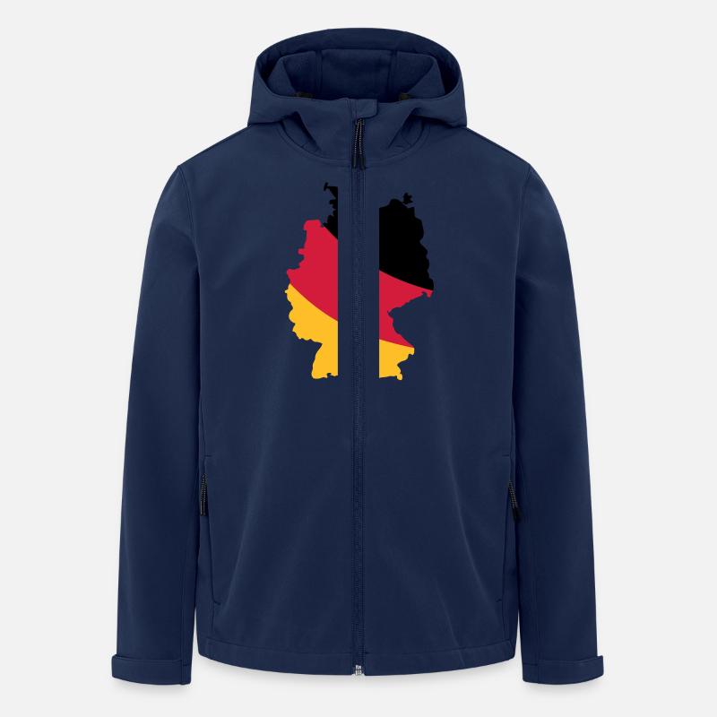 Germany - Men’s Recycled Softshell Jacket by Stanley/Stella - navy