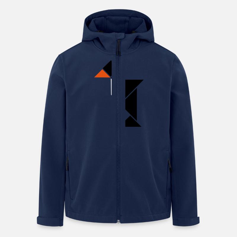 tangram pinguin - Recycelte Männer Softshell-Jacke von Stanley/Stella - Navy