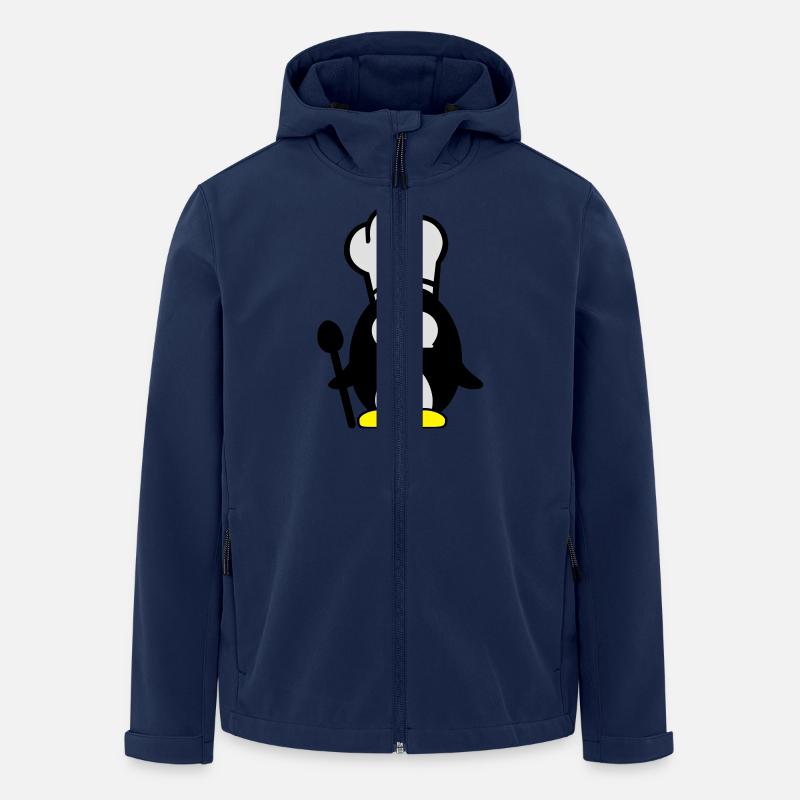 penguin_chefkoch__f3 - Veste softshell homme en polyester recyclé Stanley/Stella - marine