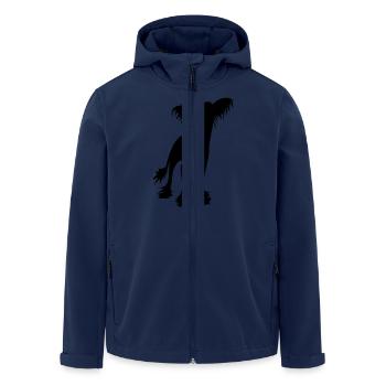 Chien chinois à crête - Veste softshell homme en polyester recyclé Stanley/Stella - marine - Devant - AI Model Male 185 light (185cm)