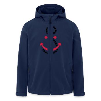 anker_f2 - Recycelte Männer Softshell-Jacke von Stanley/Stella - Navy - Vorne - AI Model Male 185 light (185cm)