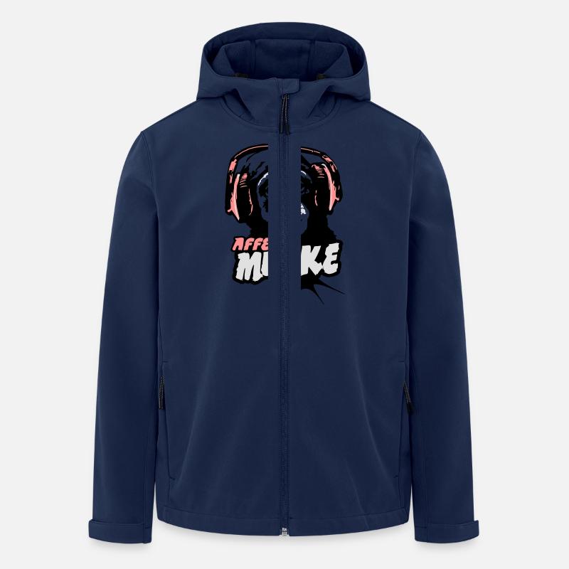 Affen-Mucke - Recycelte Männer Softshell-Jacke von Stanley/Stella - Navy