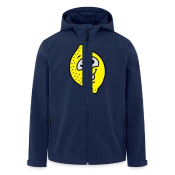 Lemon 3 - Men’s Recycled Softshell Jacket by Stanley/Stella - navy - Front - AI Model Male 185 light (185cm)