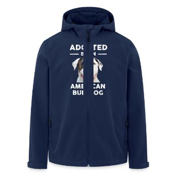 American Bulldog Tshirt Adopted Men Women - Recycelte Männer Softshell-Jacke von Stanley/Stella - Navy - Vorne - AI Model Male 185 light (185cm)