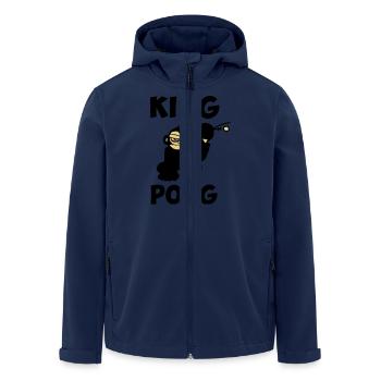 ping pong, tennis de table humour drôle - Veste softshell homme en polyester recyclé Stanley/Stella - marine - Devant - AI Model Male 185 light (185cm)