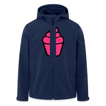 cupcake - Veste softshell homme en polyester recyclé Stanley/Stella - marine - Devant - AI Model Male 185 light (185cm)