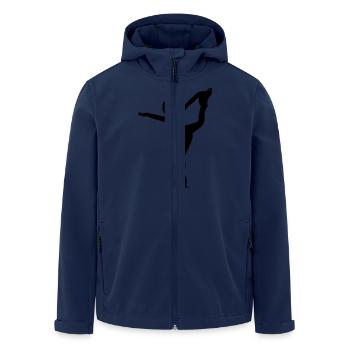 Eiskunstlauf - Figure Skating - Recycelte Männer Softshell-Jacke von Stanley/Stella - Navy - Vorne - AI Model Male 185 light (185cm)