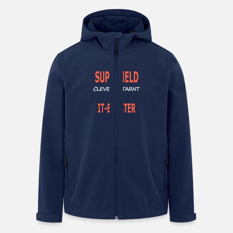itberater_superheld - Recycelte Männer Softshell-Jacke von Stanley/Stella - Navy