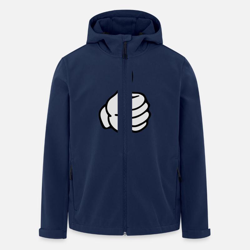 hand comic - Recycelte Männer Softshell-Jacke von Stanley/Stella - Navy