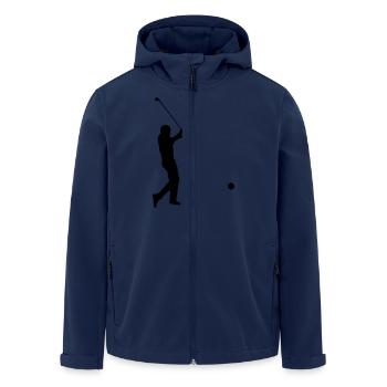 Sport - Golfer - Recycelte Männer Softshell-Jacke von Stanley/Stella - Navy - Vorne - AI Model Male 185 light (185cm)